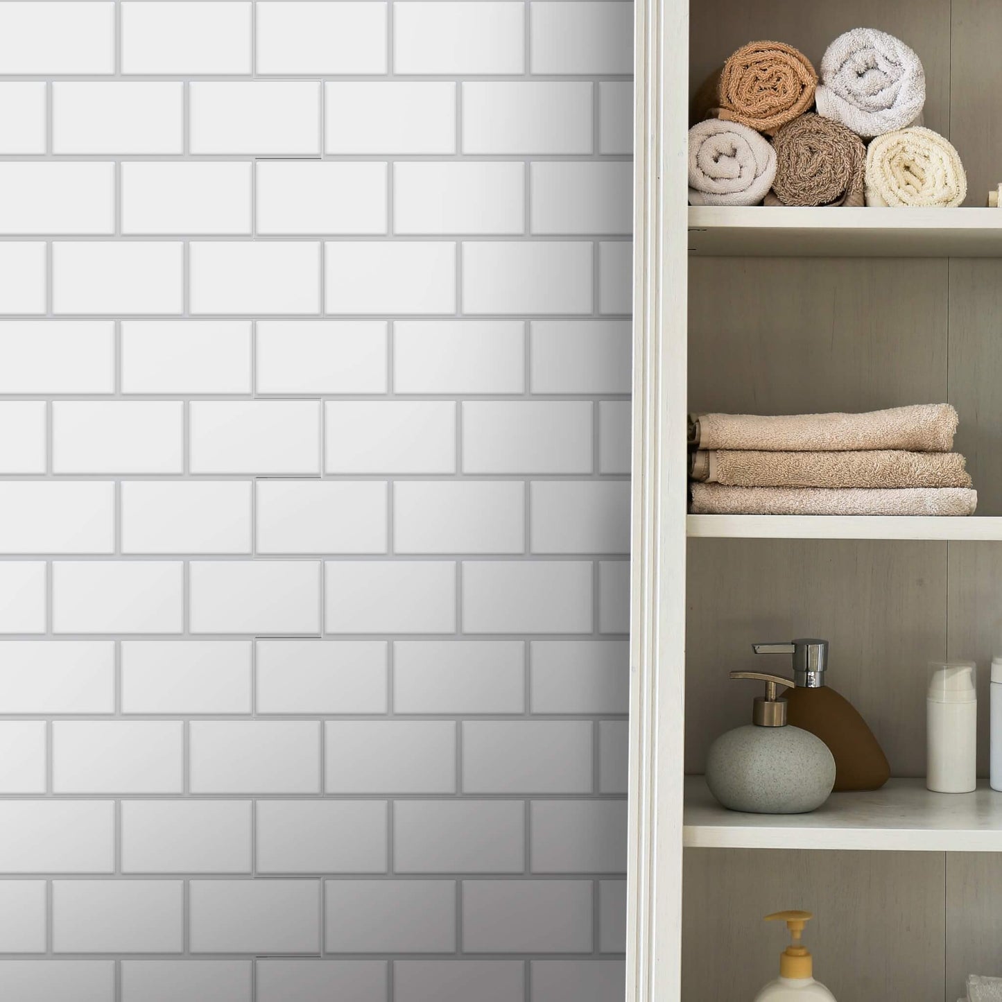 White Subway Backsplash