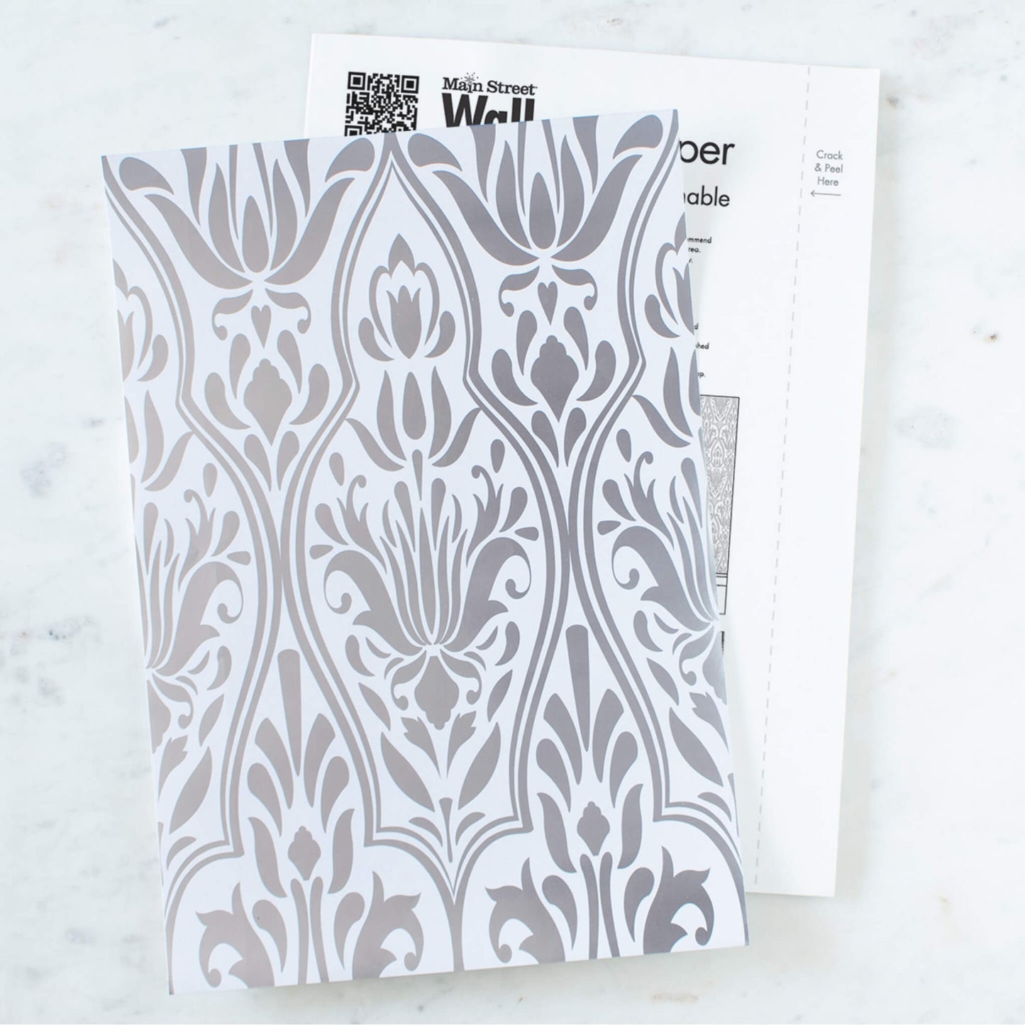 Silver Damask