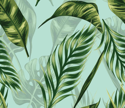 Palm Leaf Peel & Stick Wallpaper Sheets – 12 Pack