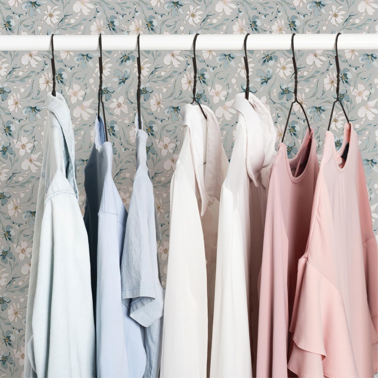 Floral Sprinkles – Peel and Stick Wallpaper Sheets – Eco-Friendly 11x16" Removable Wall Décor for DIY & Furniture Projects