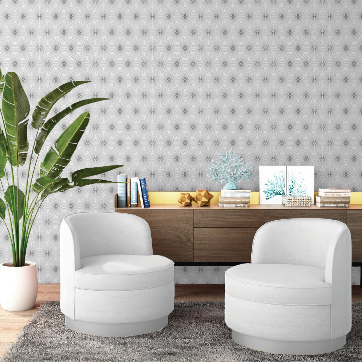 Eco-Friendly Peel and Stick Wallpaper Sheets 11” x 16” - Radiate Beauty