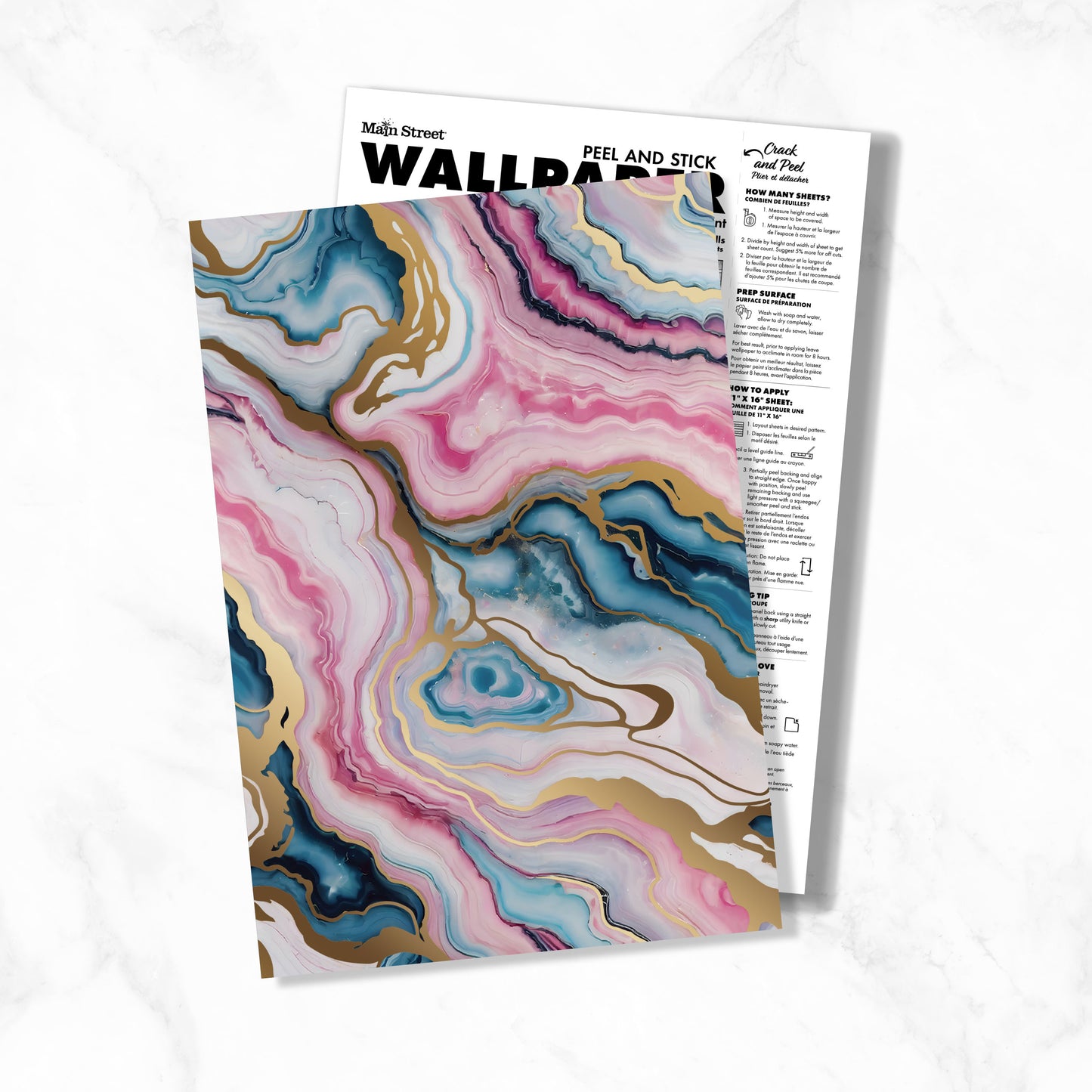 Eco-Friendly Peel and Stick Wallpaper Sheets 11” x 16” – Plot Twist