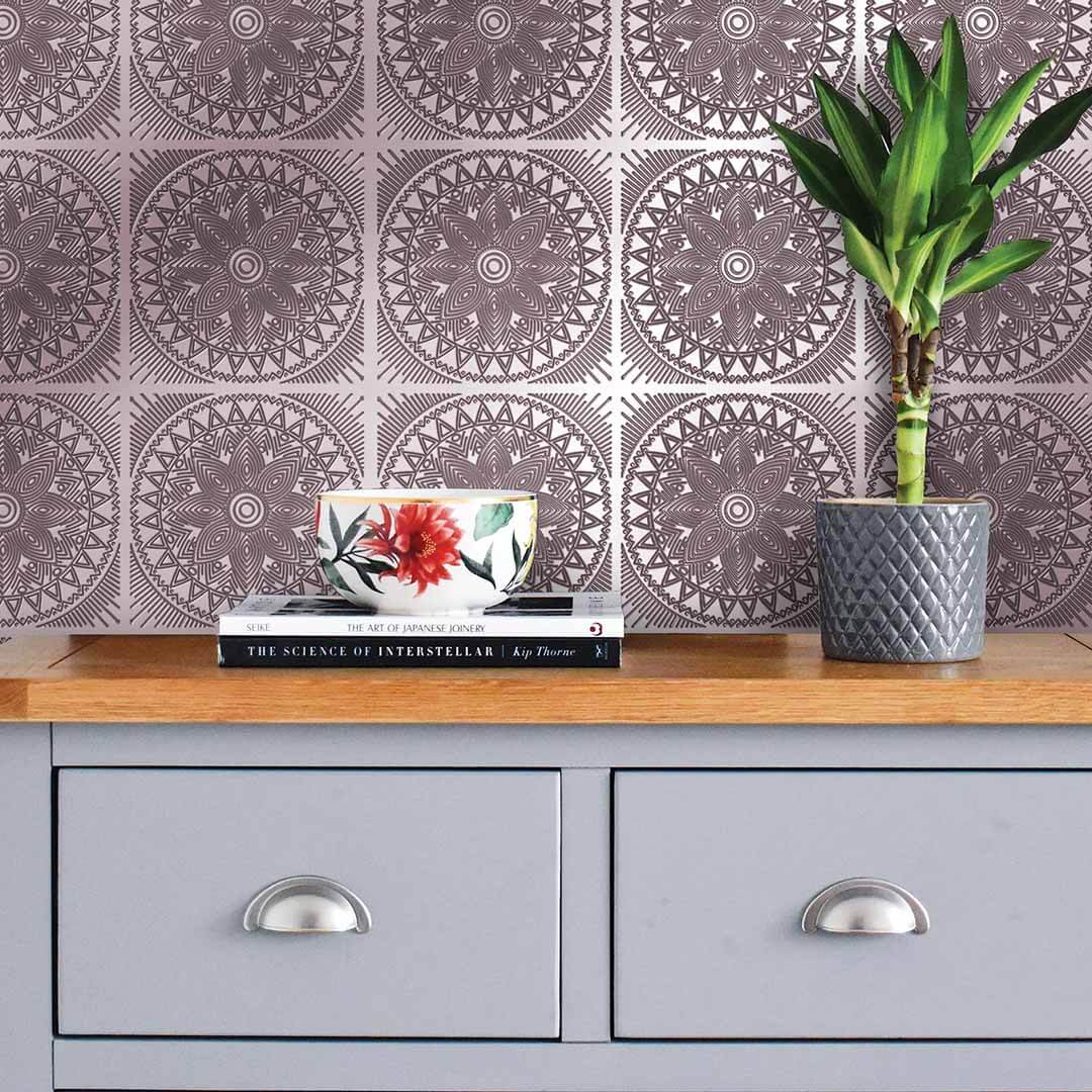 Rose Gold Mandala Tile Decal