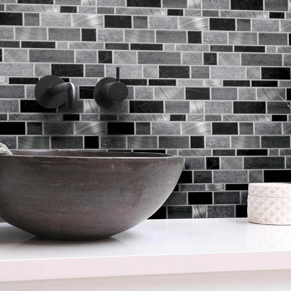 Silver and Black Mosaics Singles