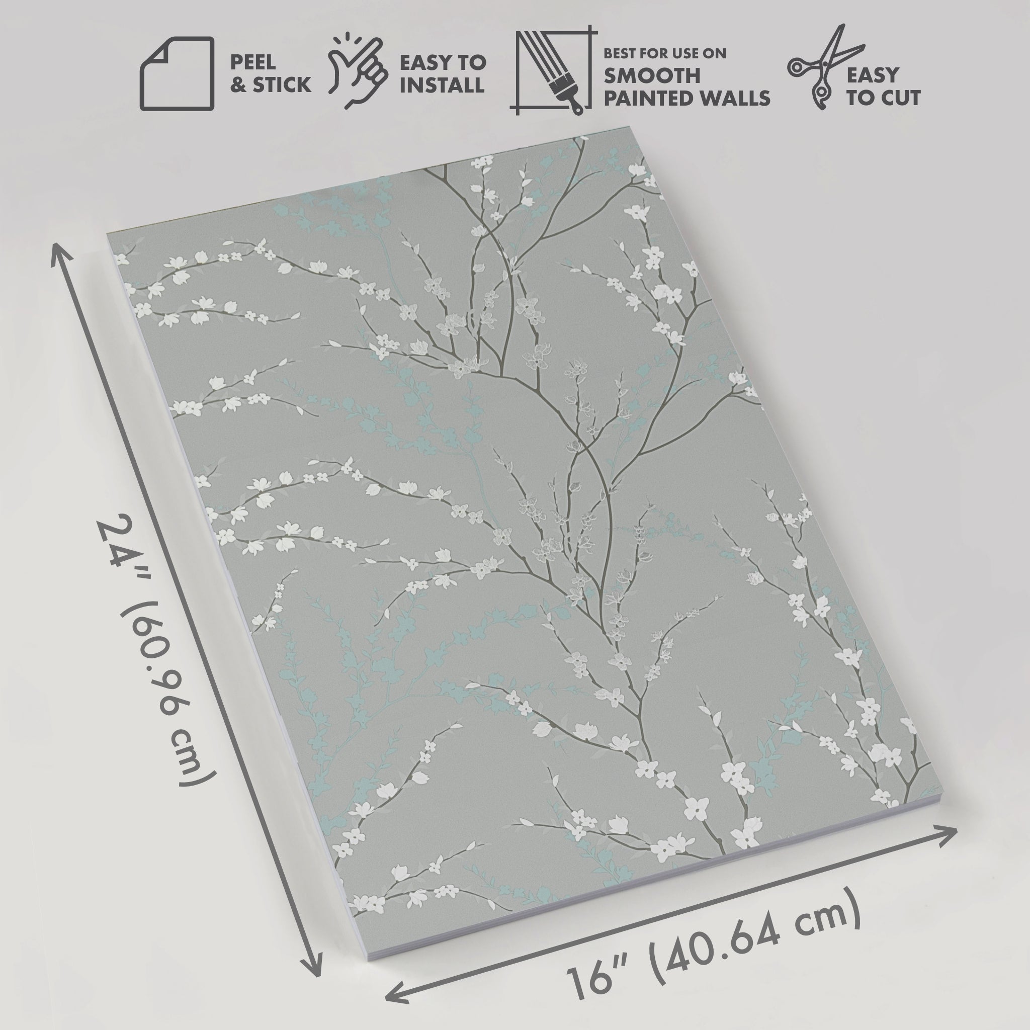 West Coast Branch Peel and Stick Wallpaper Panel - 8 Pack