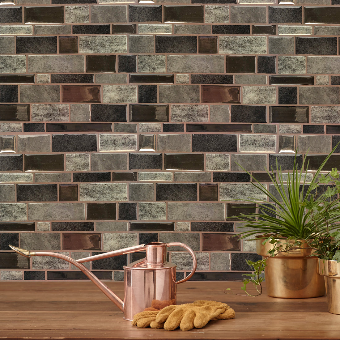 Earth Grey Mosaic Peel and Stick Backsplash Tile - 4 Pack or 8 Pack