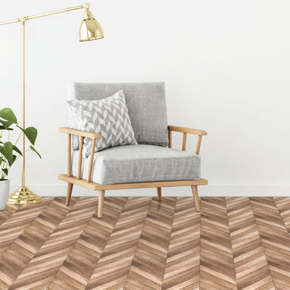 Peel and Stick Floor Tiles - Herringbone Wood