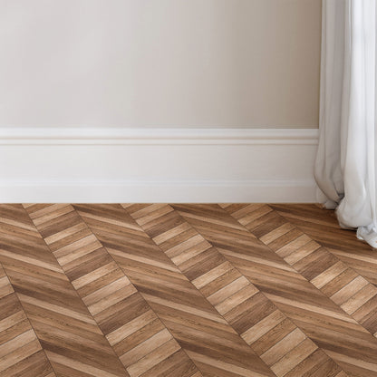 Peel and Stick Floor Tiles - Herringbone Wood