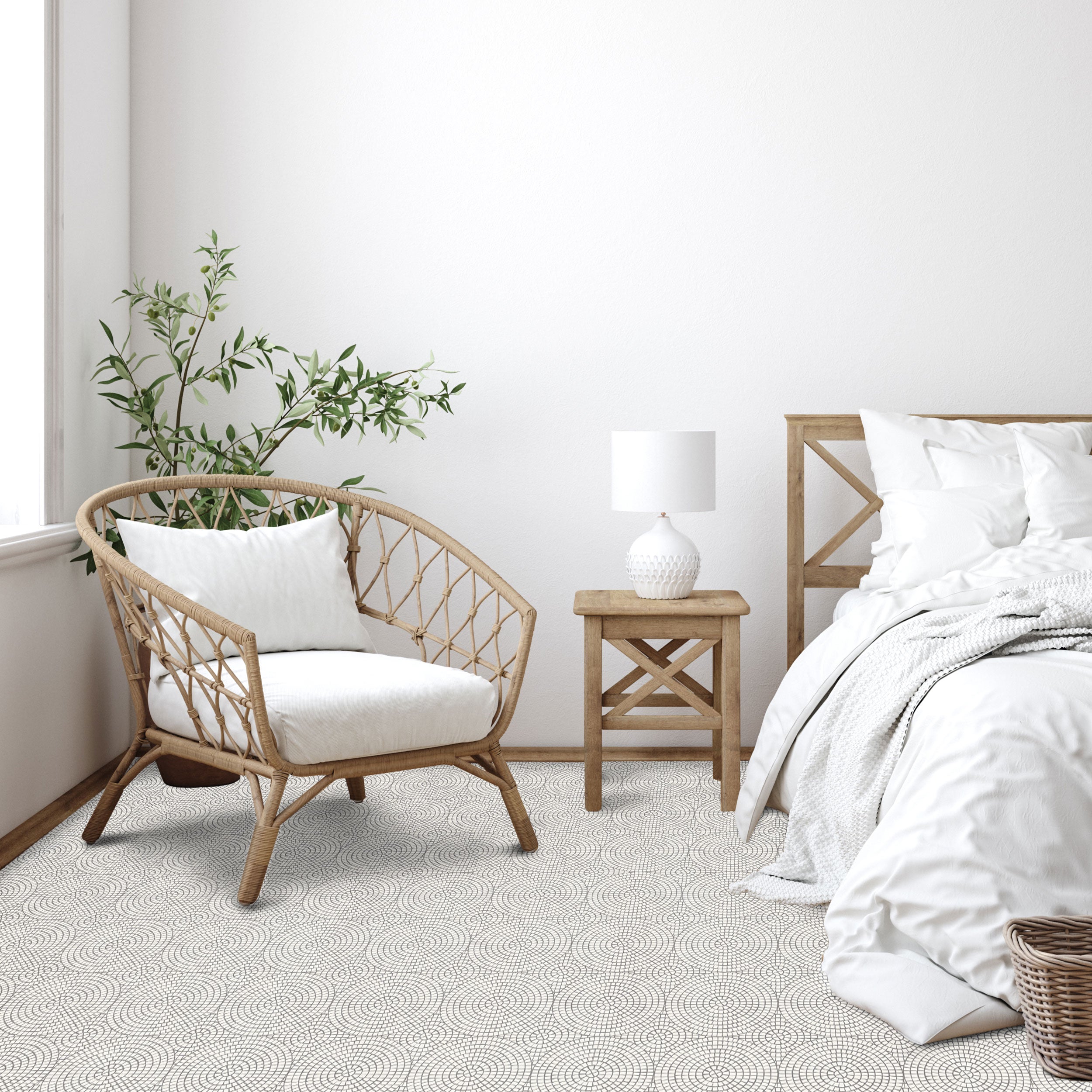 Simplicity Peel and Stick Floor Tiles - 6 Pack