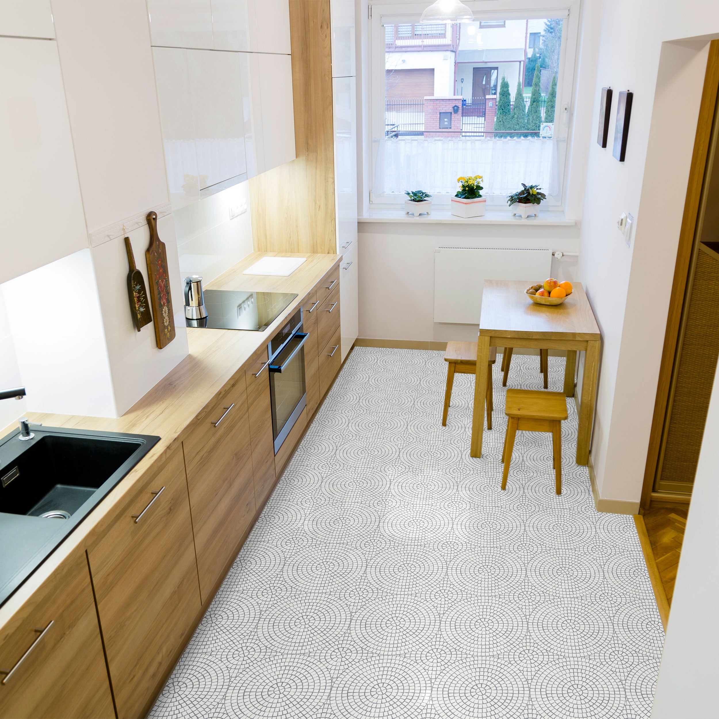 Simplicity Peel and Stick Floor Tiles - 6 Pack