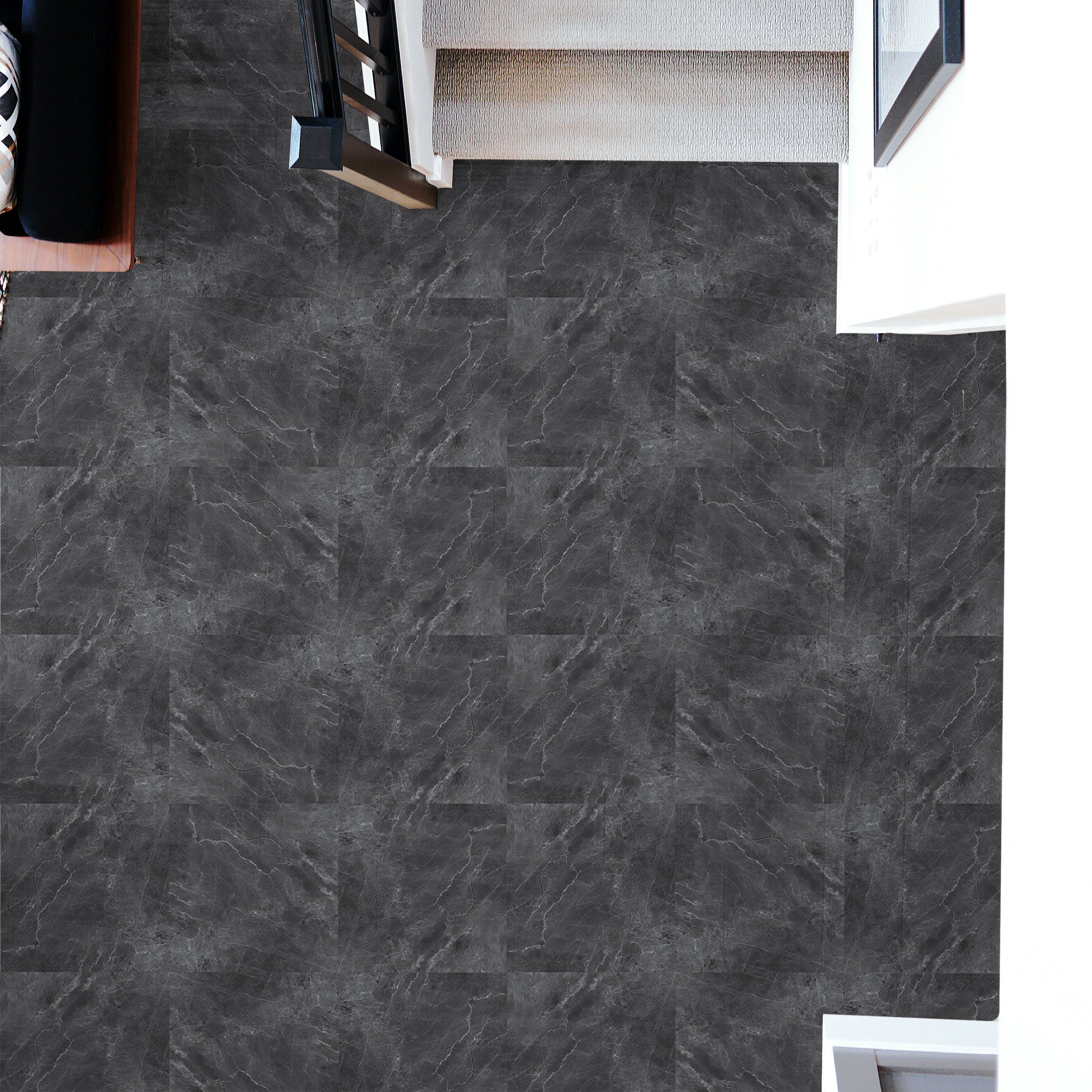 Slate Peel and Stick Floor Tiles - 6 Pack