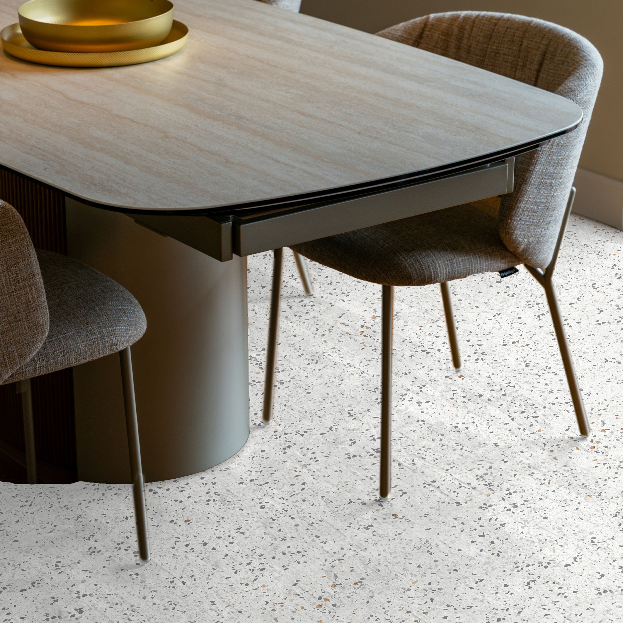 Terrazzo Peel and Stick Floor Tiles - 6 Pack