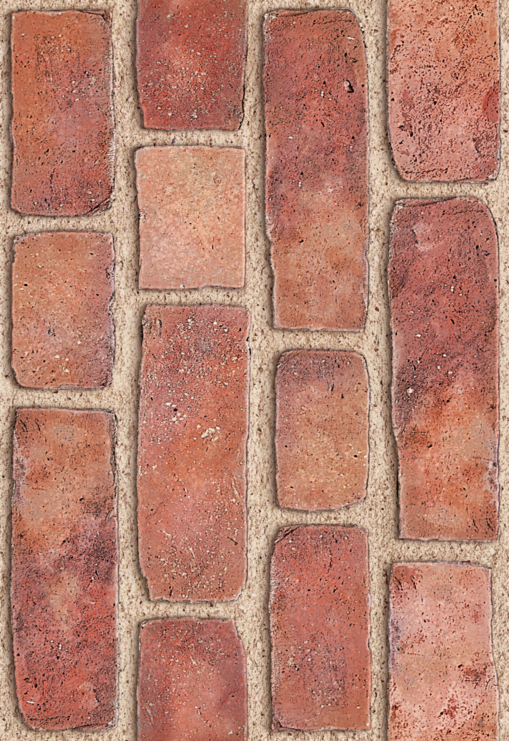 Red Bricks Peel & Stick Wallpaper Sheets – 12 Pack