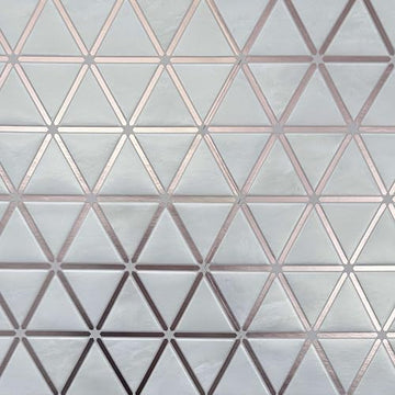 
Rose Gold Triangles Peel and Stick Wallpaper Tiles - 24 Pack