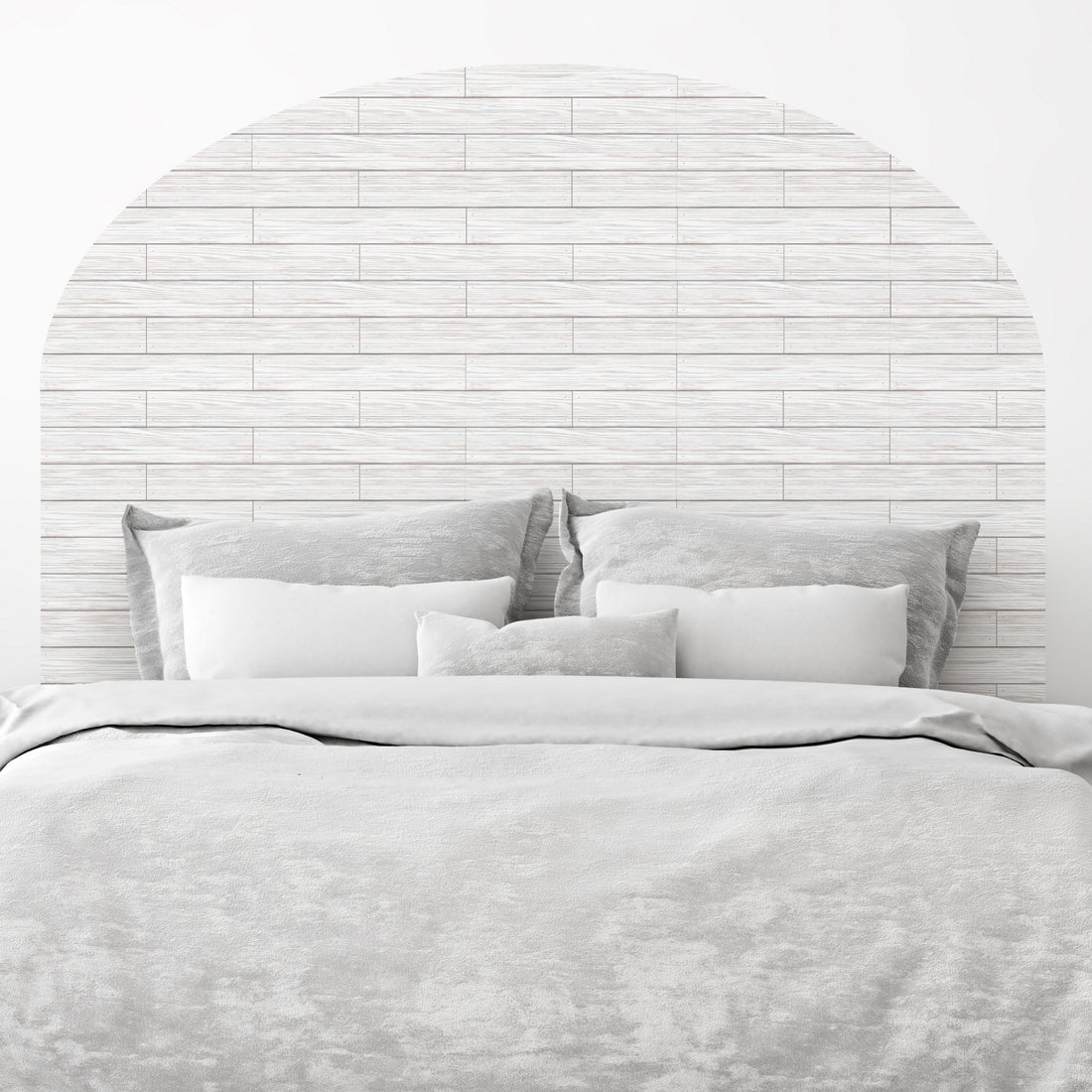 Distressed Wood Grey Peel & Stick Wallpaper Sheets – 12 Pack