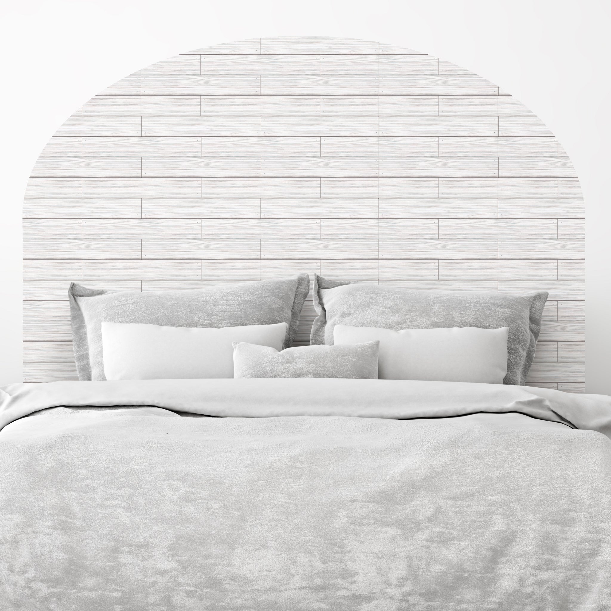 Distressed Wood Grey Peel & Stick Wallpaper Sheets – 12 Pack