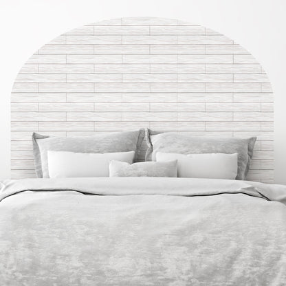 Eco-Friendly Peel and Stick Wallpaper Sheets 11” x 16” - Distressed Wood Grey