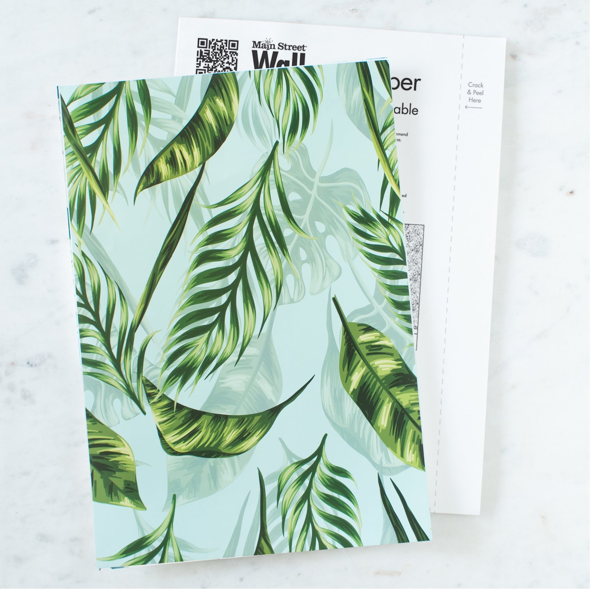 Palm Leaf Peel & Stick Wallpaper Sheets – 12 Pack