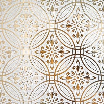 Gold Pastel Painted Peel and Stick Wallpaper Tile - 24 Pack