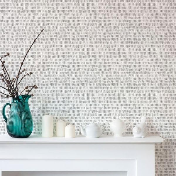 Silver Weave Peel & Stick Wallpaper Sheets – 12 Pack