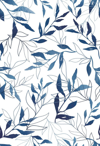 Eco-Friendly Peel and Stick Wallpaper Sheets 11” x 16” - You Do Blue