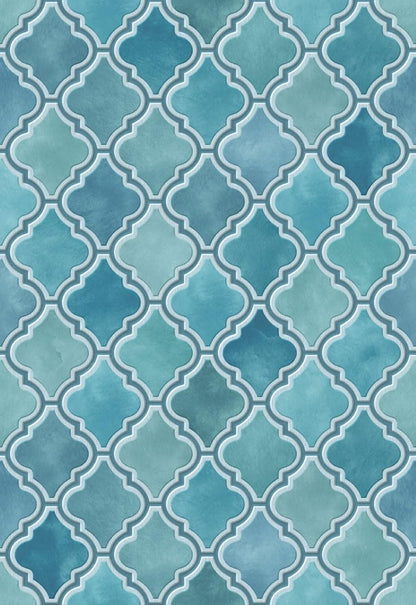 Eco-Friendly Peel and Stick Wallpaper Sheets 11” x 16” - Jeweled Amour