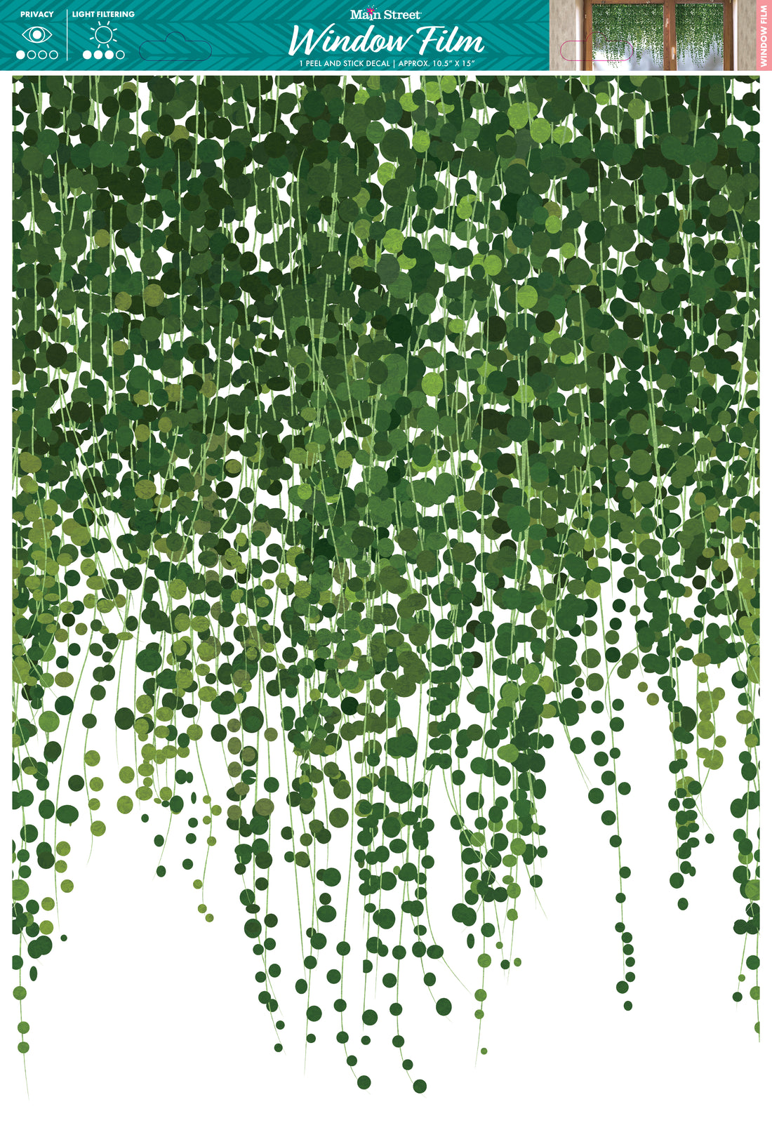 Vines Static Cling Window Film – 12 Pack