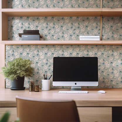 Eco-Friendly Peel and Stick Wallpaper Sheets 11” x 16” - Floral Sprinkles