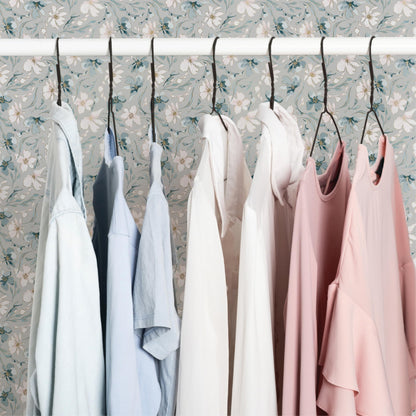 Eco-Friendly Peel and Stick Wallpaper Sheets 11” x 16” - Floral Sprinkles