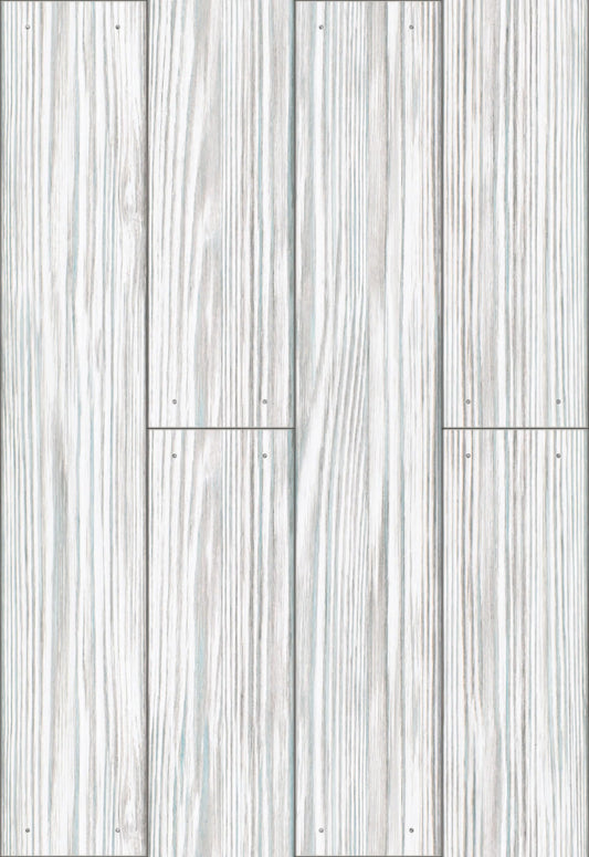 Eco-Friendly Peel and Stick Wallpaper Sheets 11” x 16” - Distressed Wood Grey