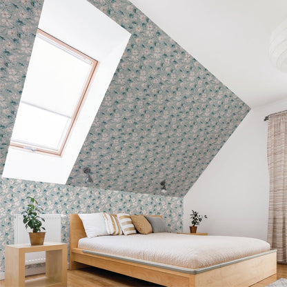 Eco-Friendly Peel and Stick Wallpaper Sheets 11” x 16” - Floral Sprinkles