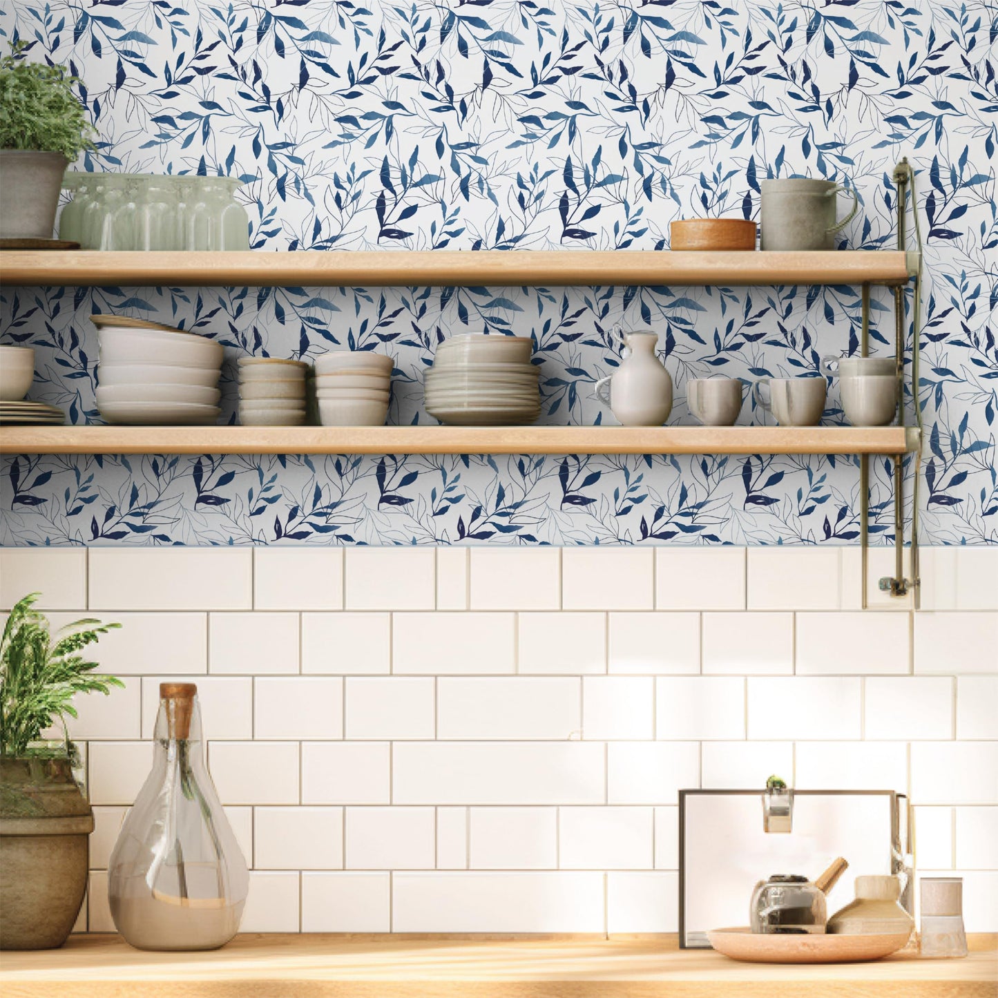 You Do Blue – Peel and Stick Wallpaper Sheets – Eco-Friendly 11x16" Removable Wall Décor for DIY & Furniture Projects