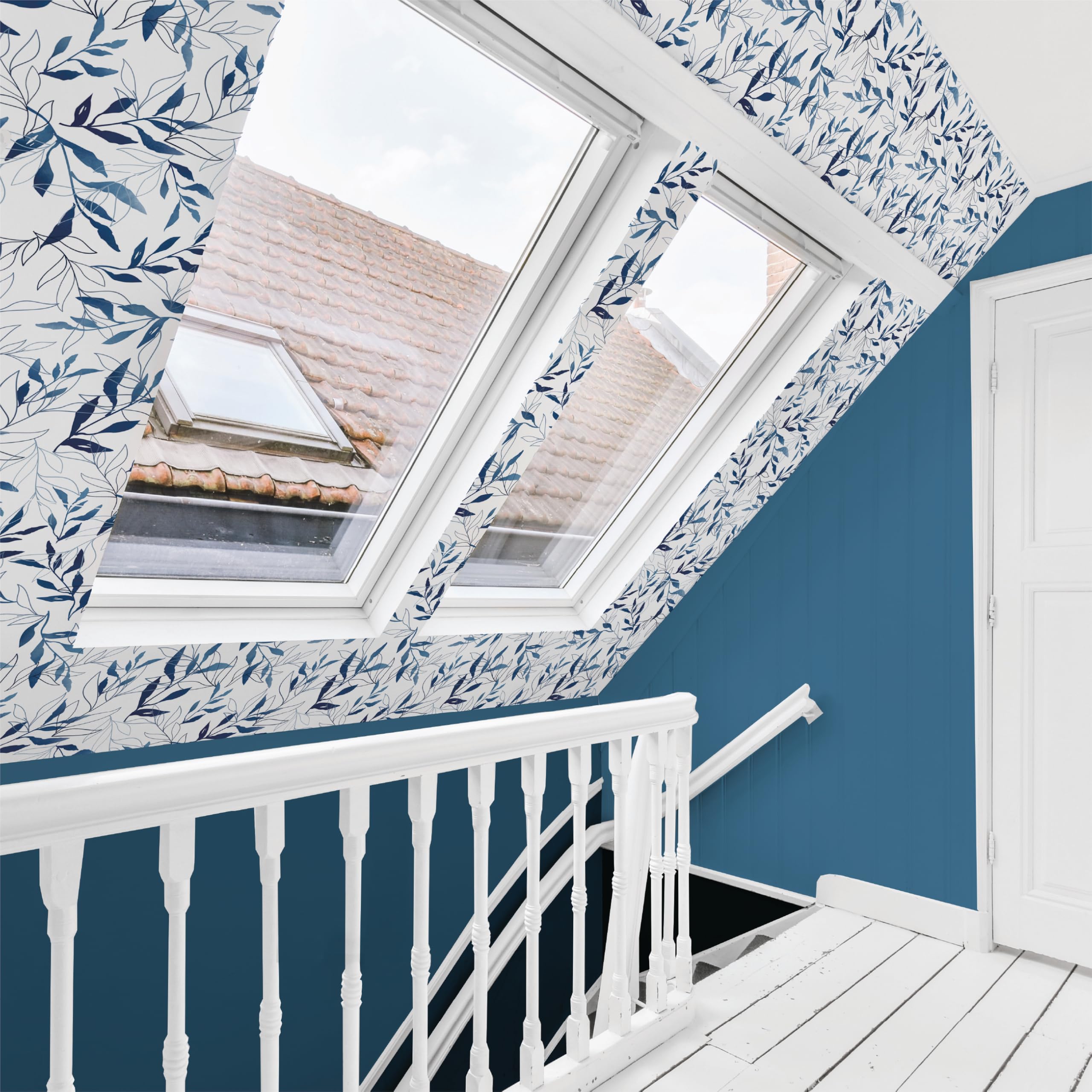 You Do Blue Peel & Stick Wallpaper Sheets – 12 Pack