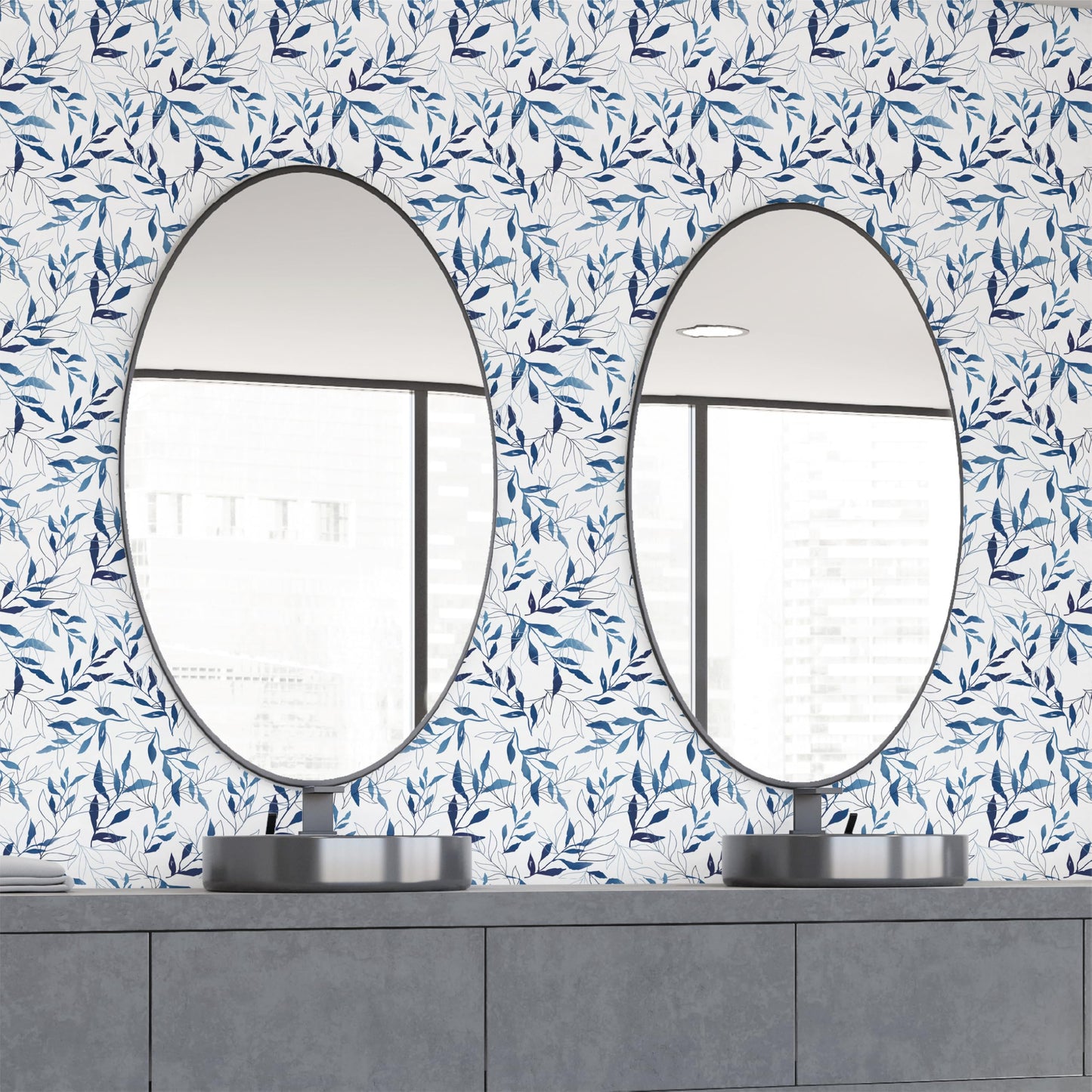 You Do Blue – Peel and Stick Wallpaper Sheets – Eco-Friendly 11x16" Removable Wall Décor for DIY & Furniture Projects