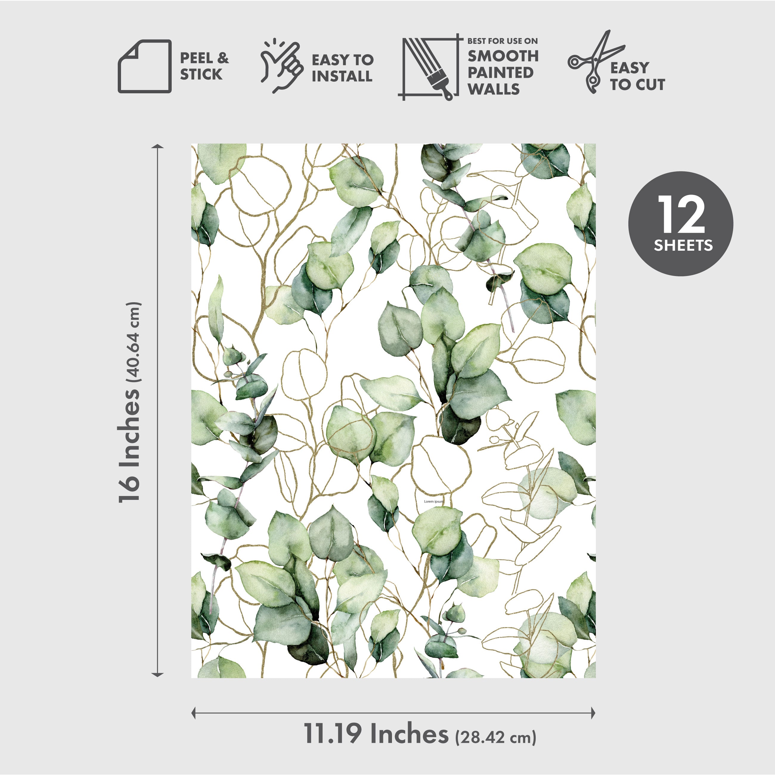 All About Balance Peel & Stick Wallpaper Sheets – 24 Pack