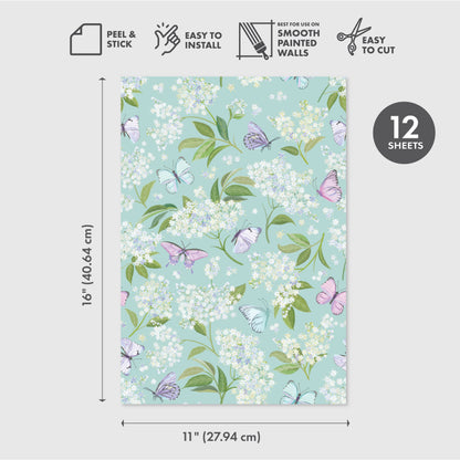 Eco-Friendly Peel and Stick Wallpaper Sheets 11” x 16” - Awww Struck