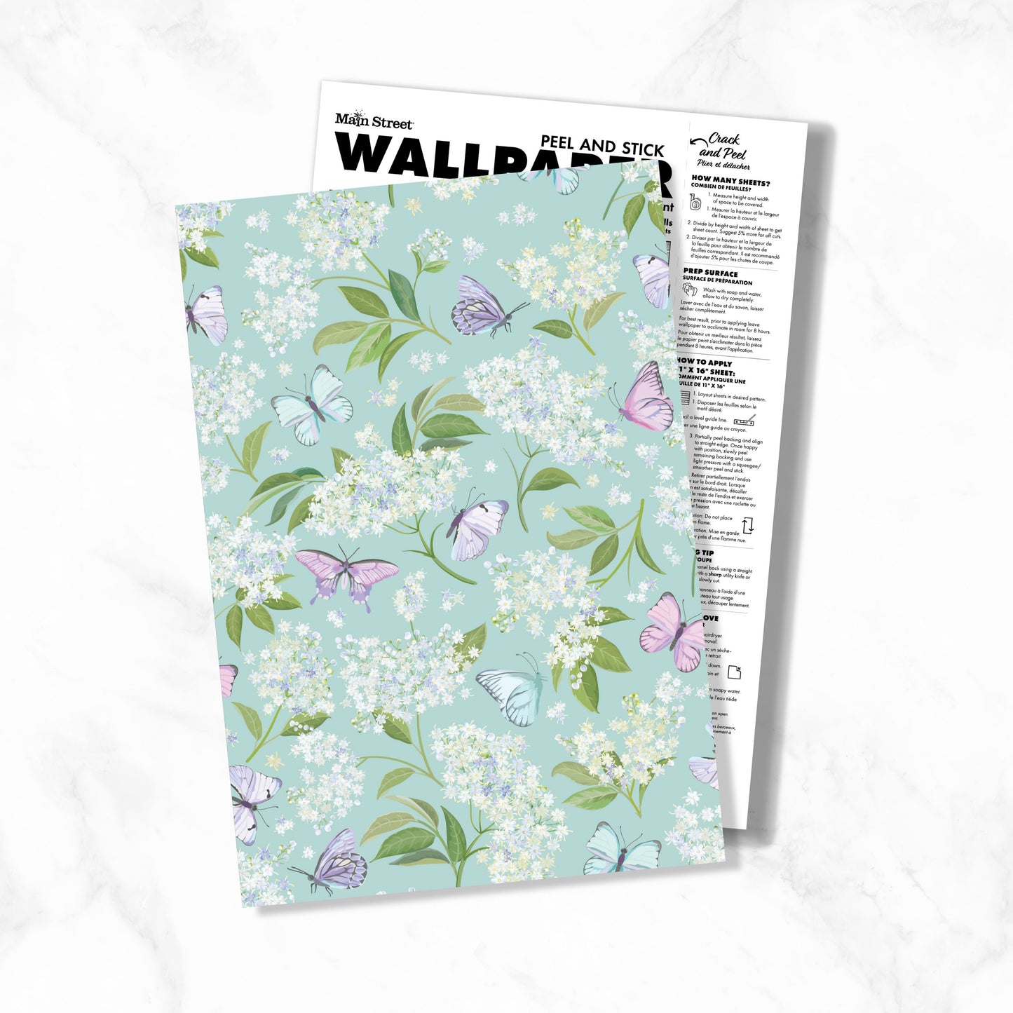 Eco-Friendly Peel and Stick Wallpaper Sheets 11” x 16” - Awww Struck