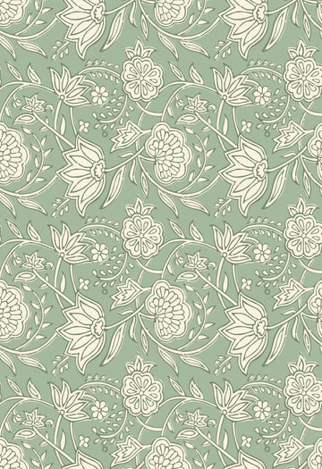 
Block Print Floral Peel & Stick Wallpaper Sheets – 12 Pack