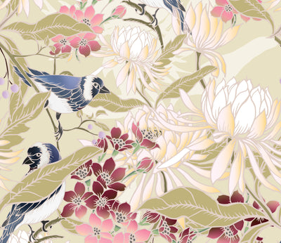 Blossoms and Besties Peel & Stick Wallpaper Sheets – 12 Pack