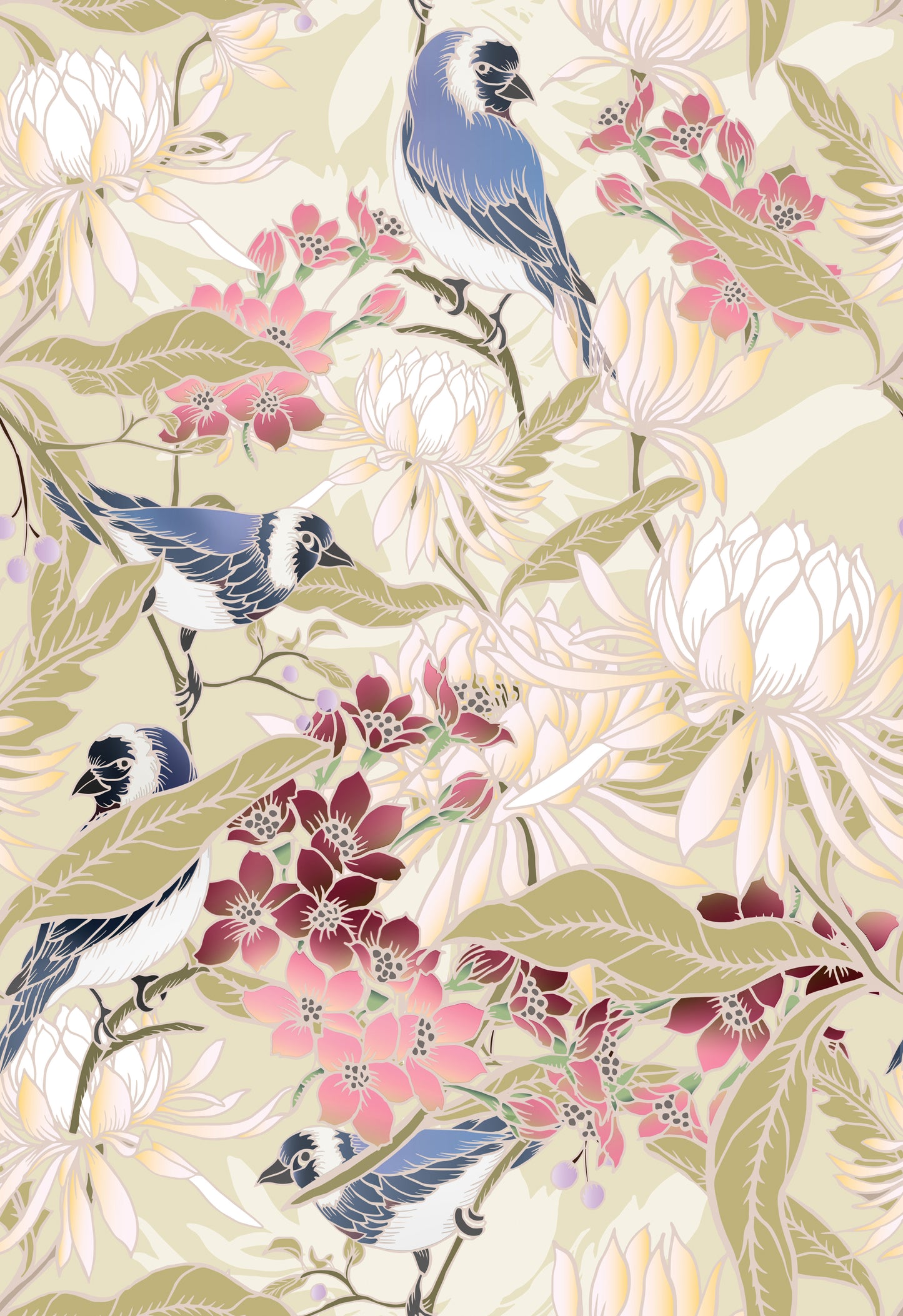 Eco-Friendly Peel and Stick Wallpaper Sheets 11” x 16” – Blossoms and Besties