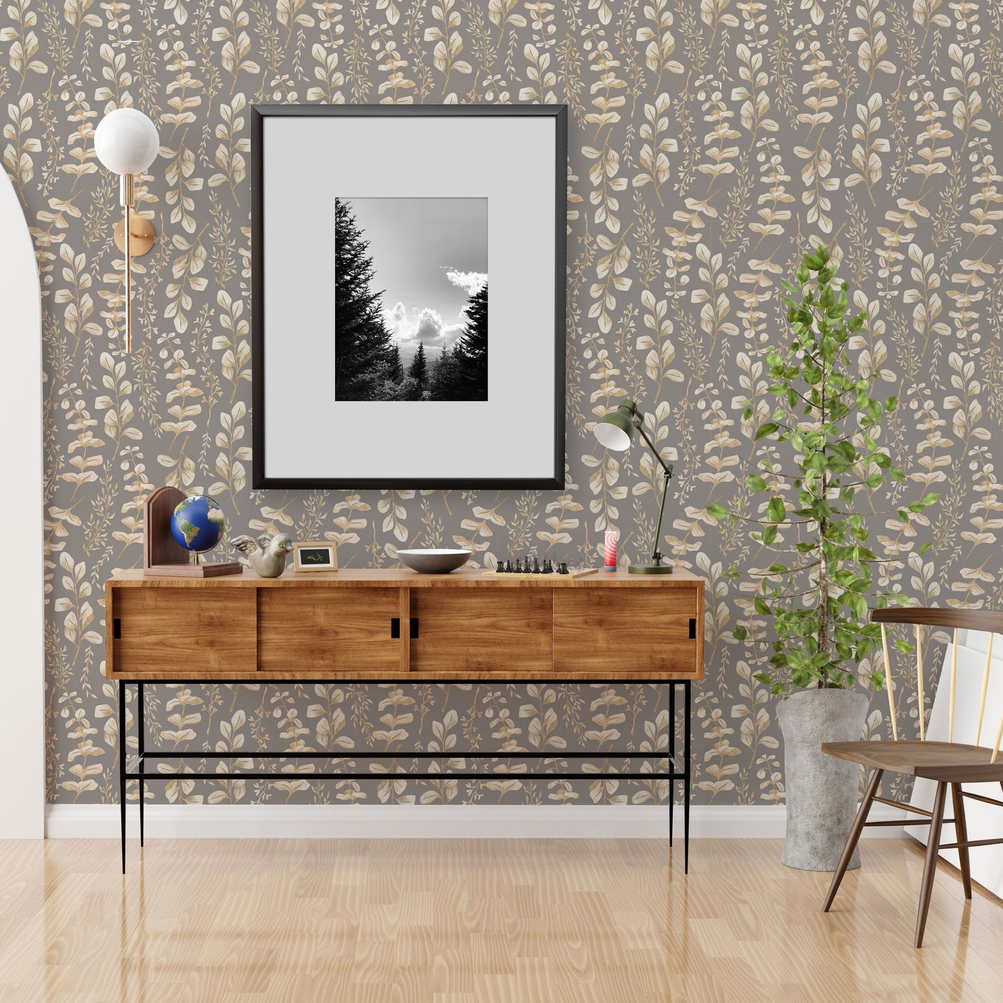 Eco-Friendly Peel and Stick Wallpaper Sheets 11” x 16” - Botanical Bliss