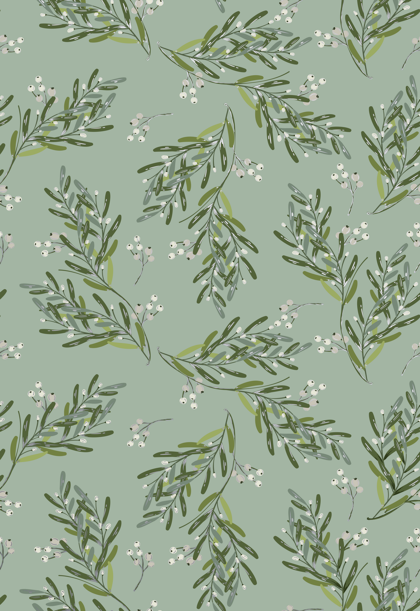 Peel and Stick Wallpaper Sheets – Branches and Berries