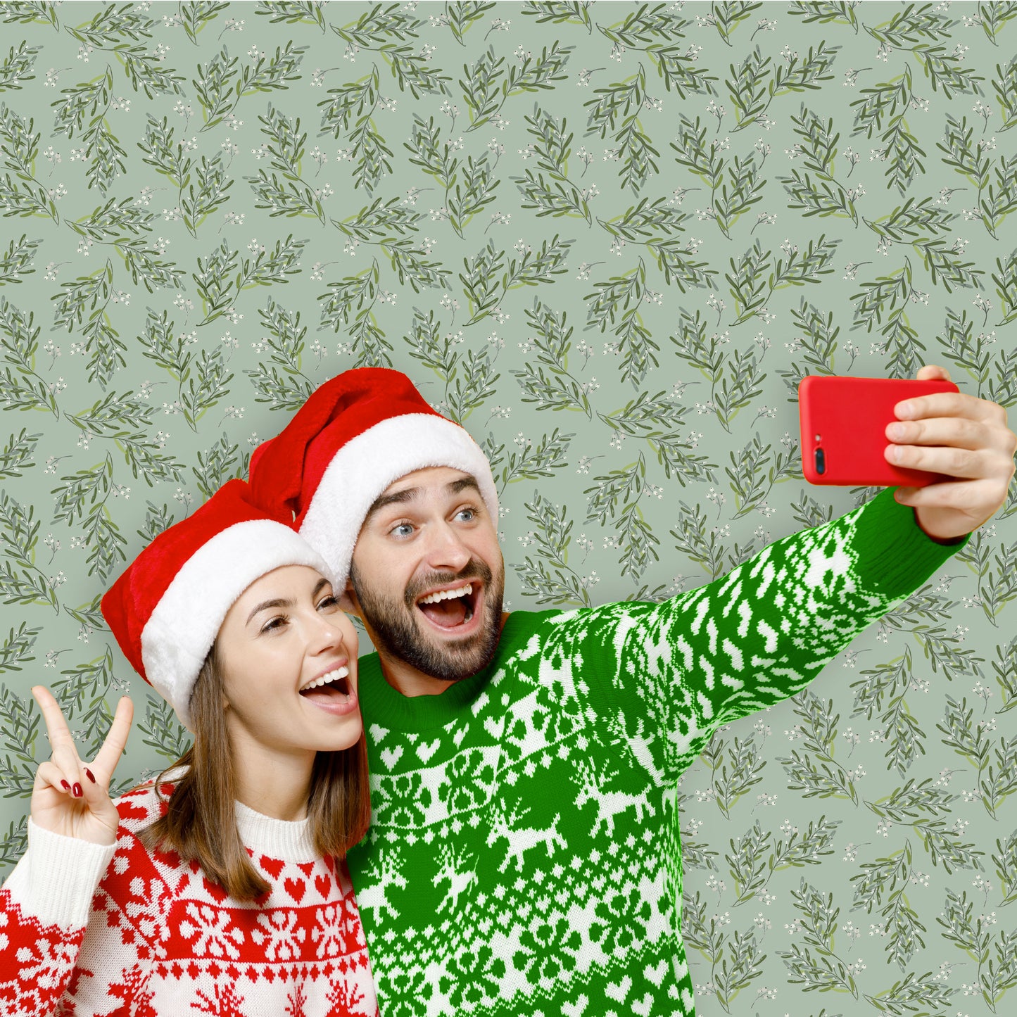 Peel and Stick Wallpaper Sheets – Branches and Berries