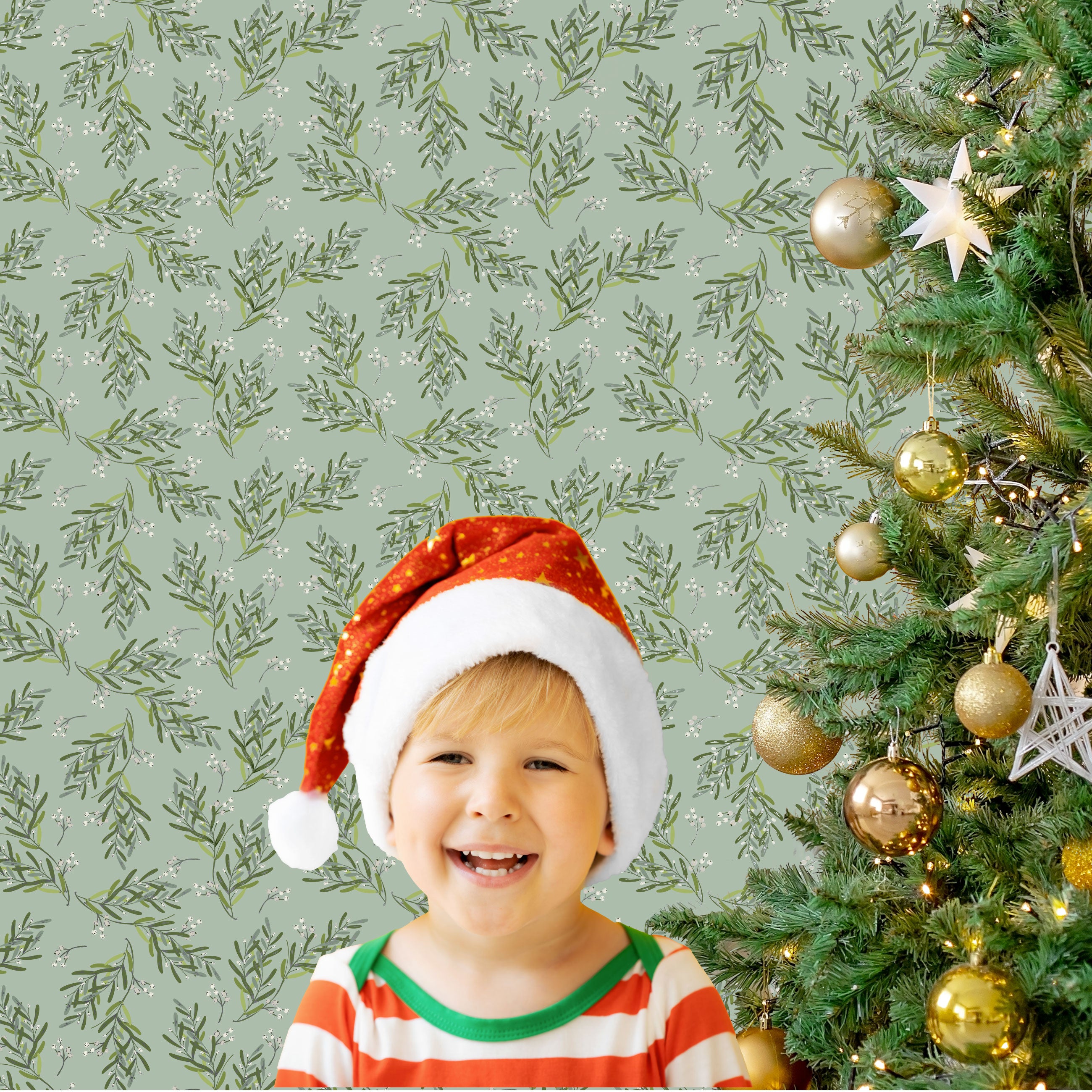 Branches and Berries Peel & Stick Wallpaper Sheets – 12 Pack
