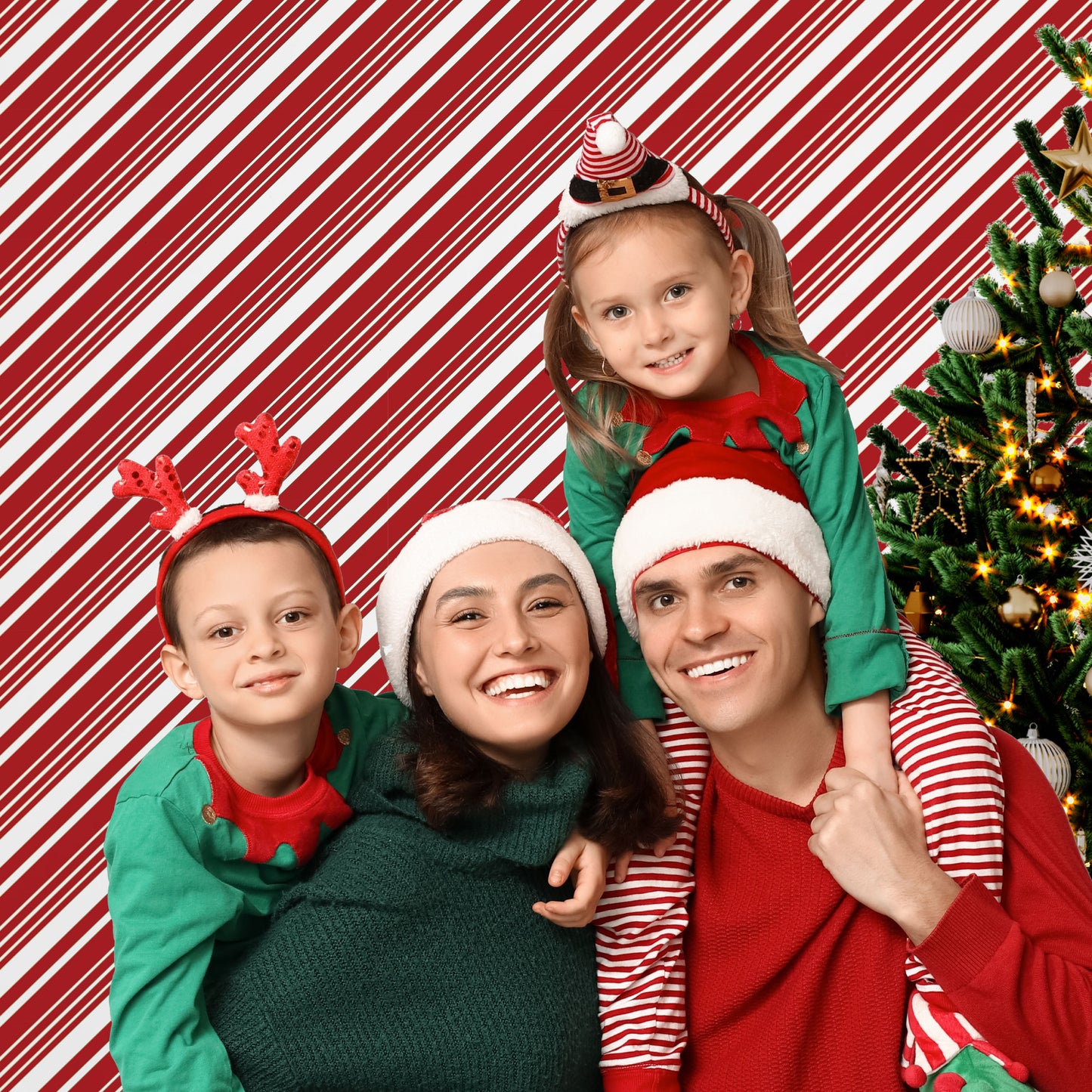 Peel and Stick Wallpaper Sheets – Candy Stripe