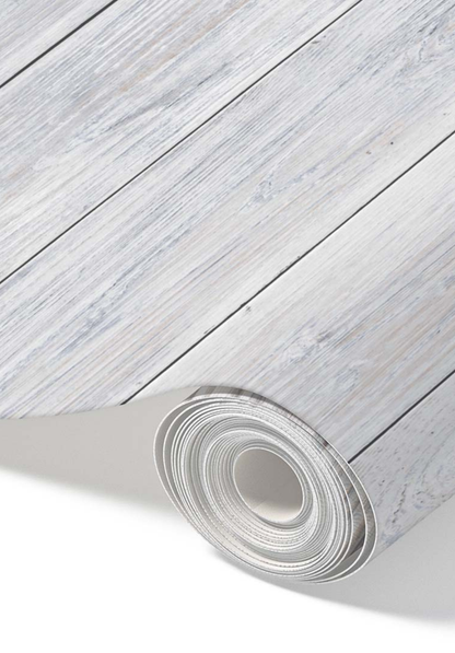 Gray Shiplap – Peel and Stick Wallpaper Roll 20.5" x 16 ft – Removable Wood-Style Wall Décor for Kitchen & Living Room