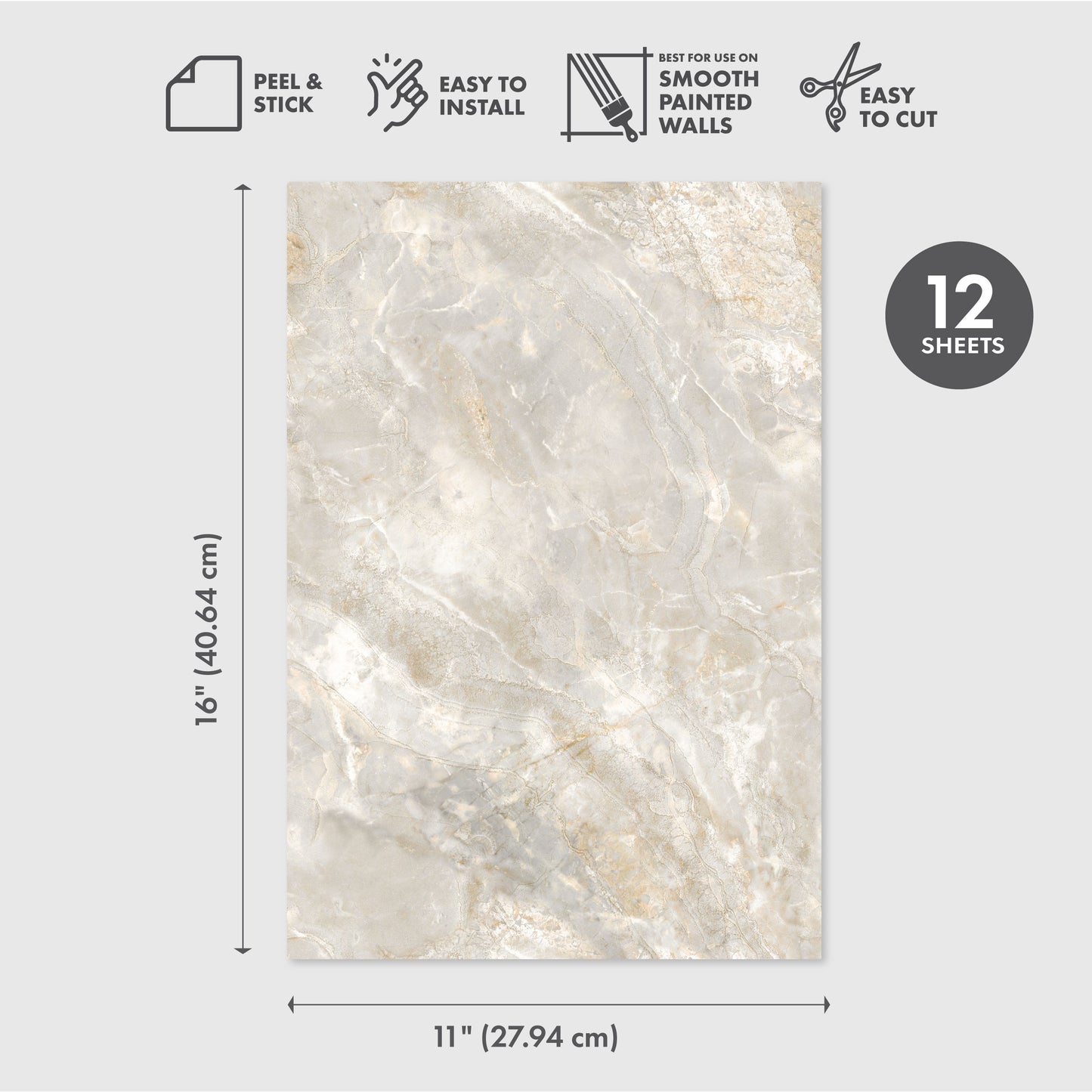 Eco-Friendly Peel and Stick Wallpaper Sheets 11” x 16” – Earthly Feels