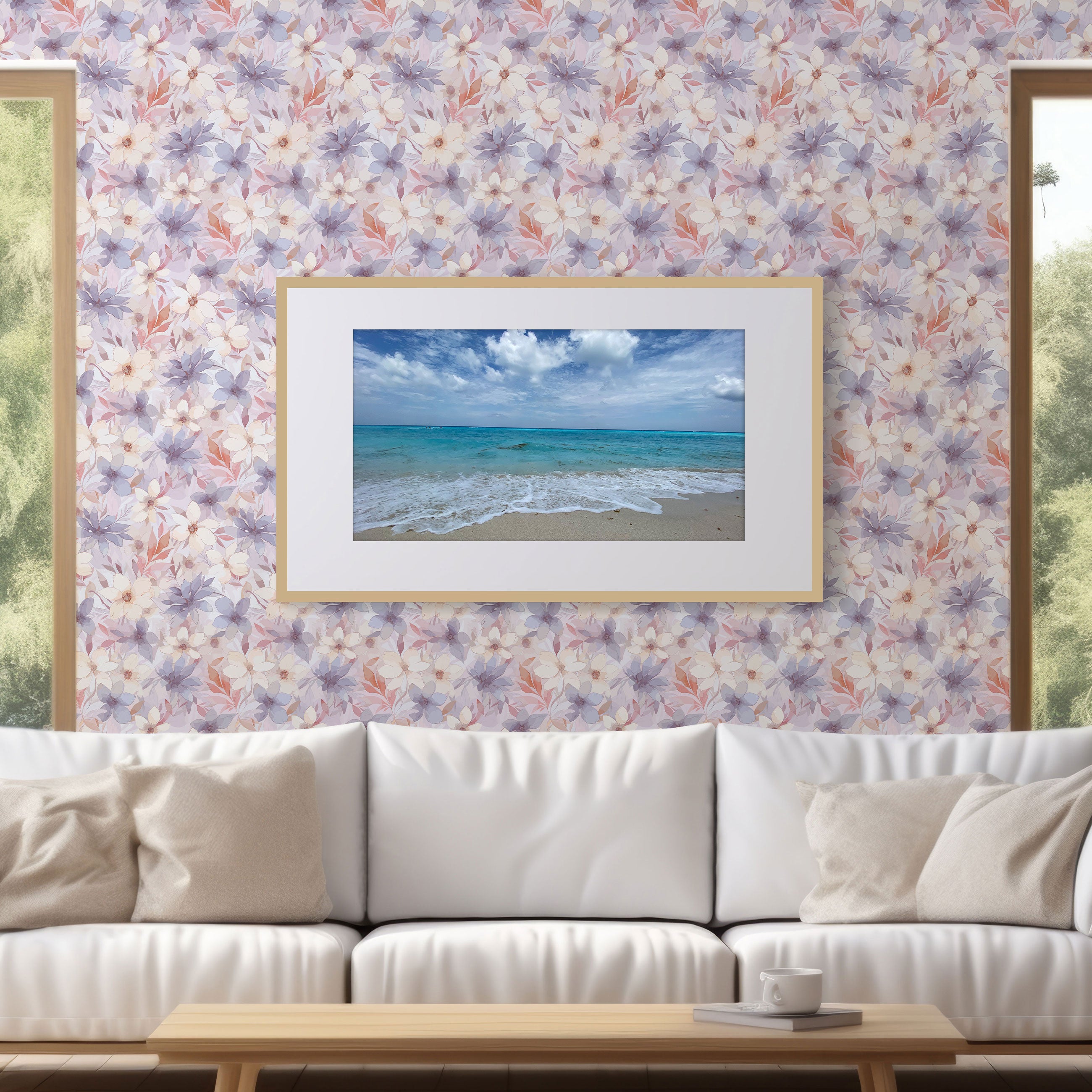Floral Bliss Peel & Stick Wallpaper Sheets – 12 Pack