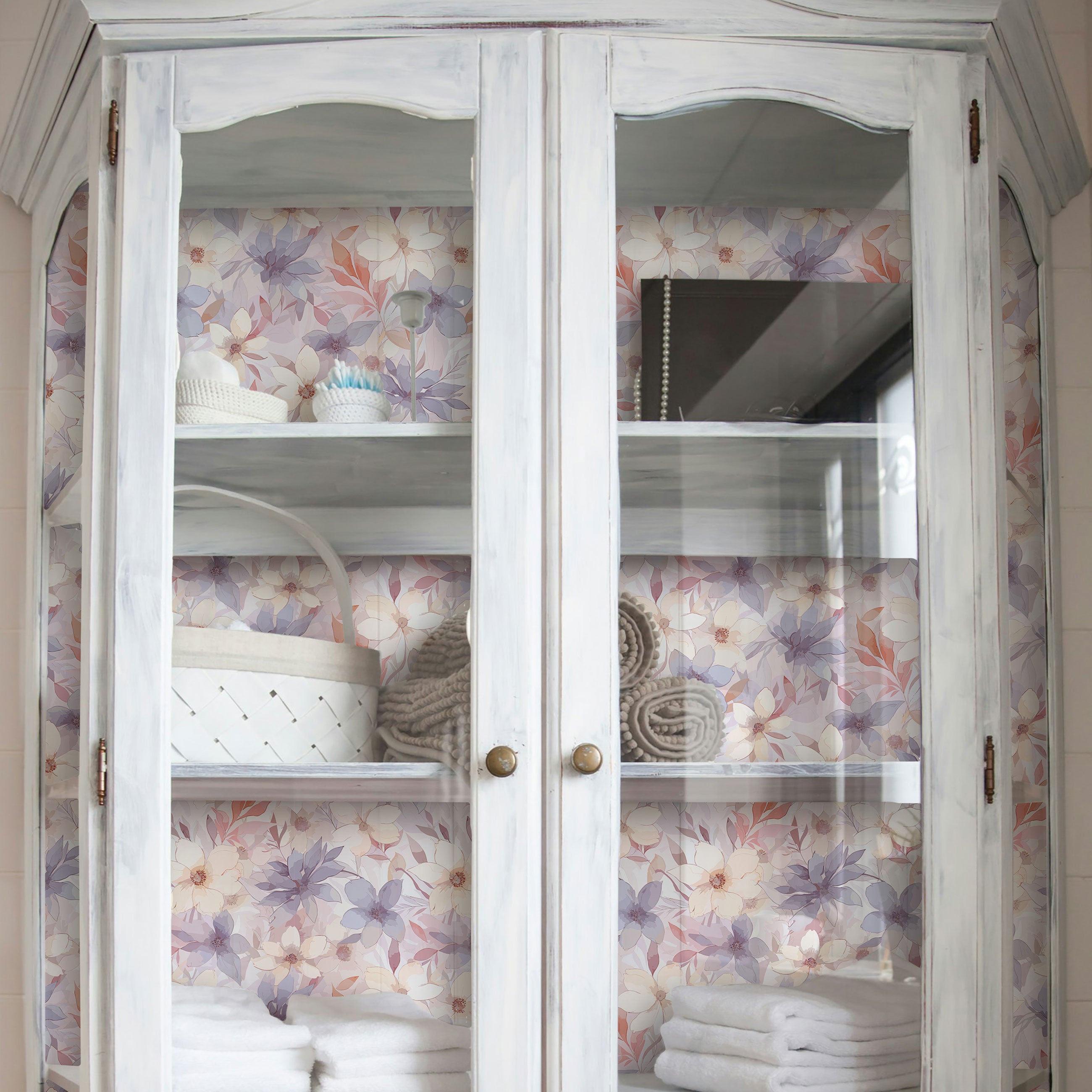Floral Bliss Peel & Stick Wallpaper Sheets – 12 Pack