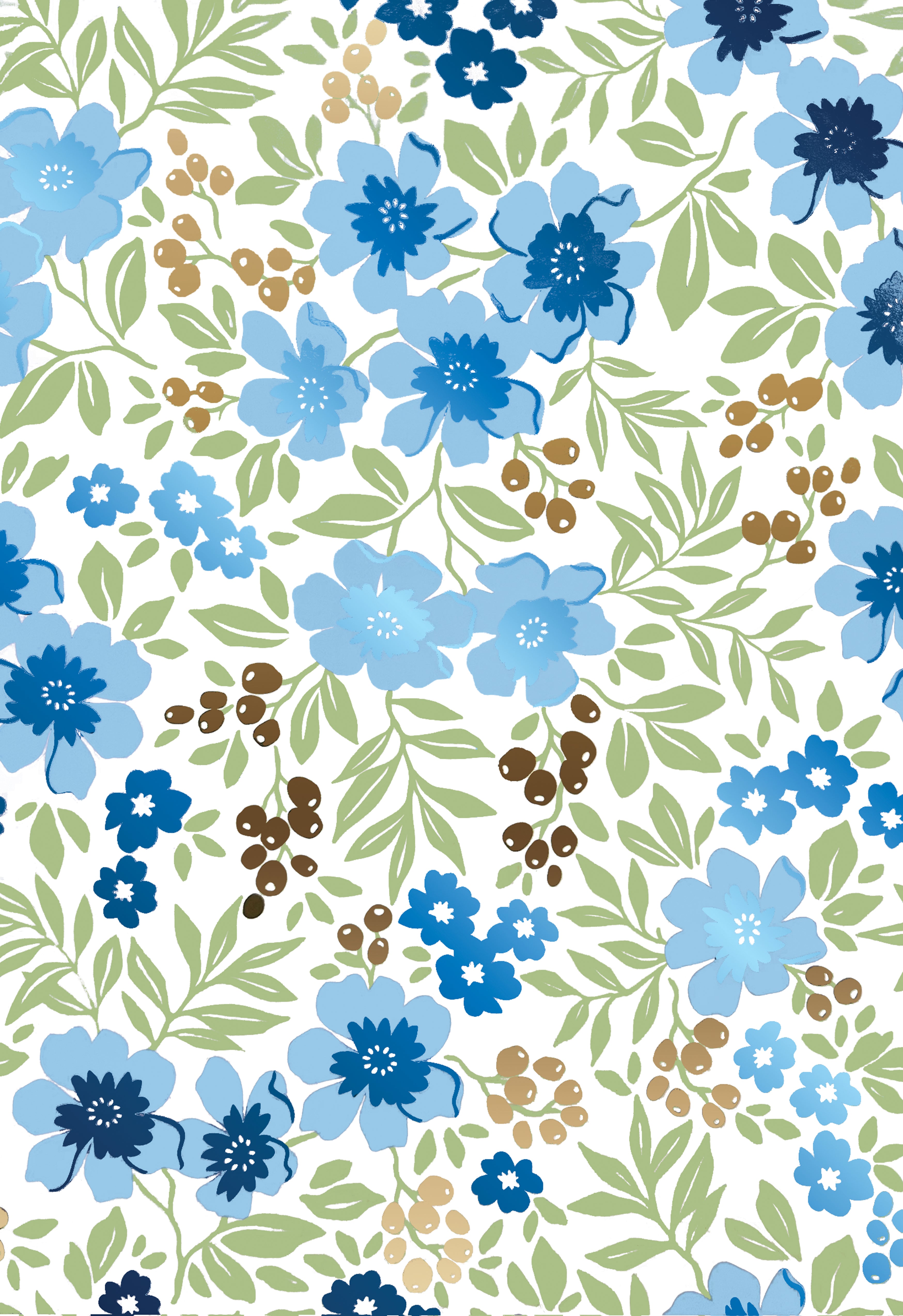Friendly Flowers Peel & Stick Wallpaper Sheets – 12 Pack